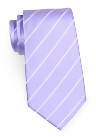 Lavender and White Mens Tie