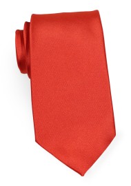Deep Saffron Orange Tie in XL