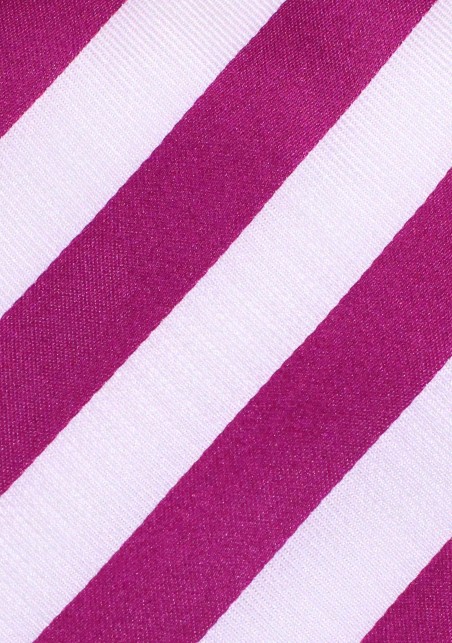 Dark Pink and White Striped Tie