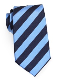 Navy Blue and Periwinkle Tie for Kids