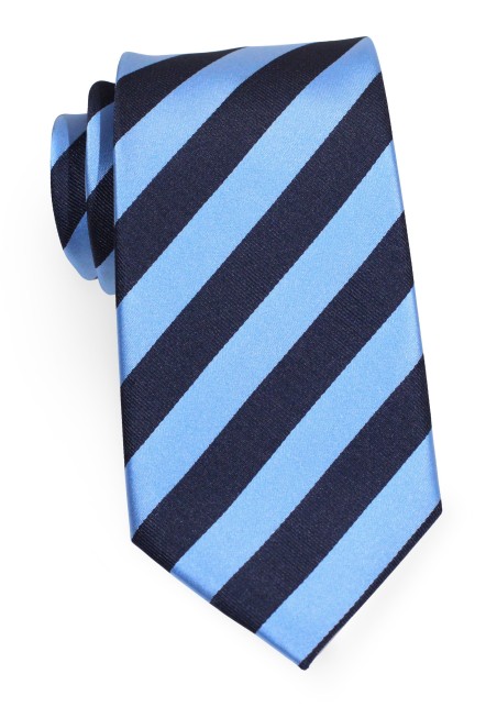 Navy Blue and Periwinkle Tie