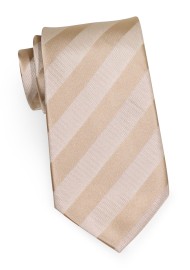 Textured Gold Striped Tie