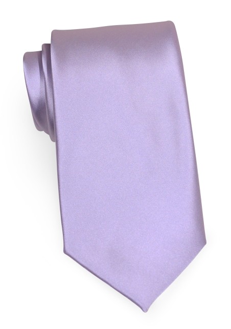 Shiny Lavender Color Kids Neck Tie