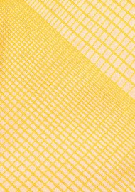 Summer Plaid Tie in Mimosa Yellow