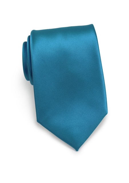 Boys Length Tie in Peacock