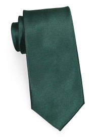 Kids Tie Forest Green | Solid Forest Green Kids Necktie