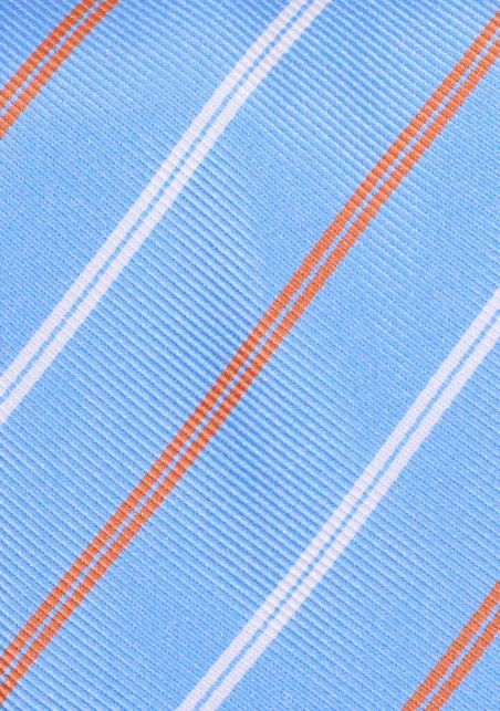 Repp Mens Tie in Parisian Blue and Orange