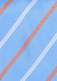 Repp Mens Tie in Parisian Blue and Orange