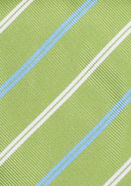 Trendy Repp Stripe Tie in Grass Green