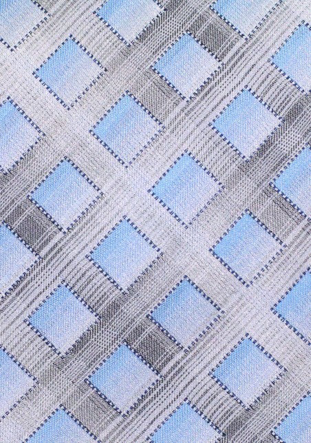 Blue and Silver Diamond Tie