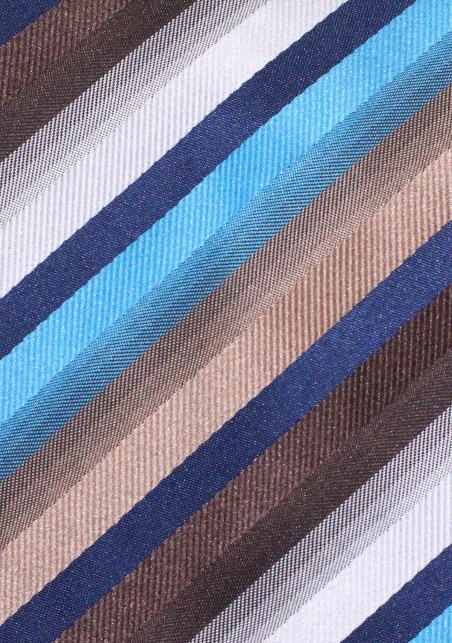 Multi-Color Striped Tie in Blues