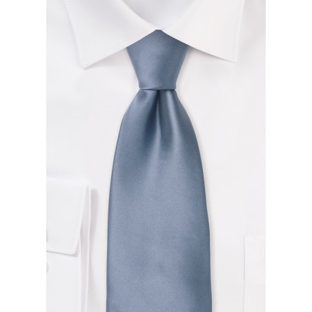 Boys Necktie in Slate Blue
