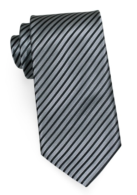 Elegant Gray and Charcoal Tie