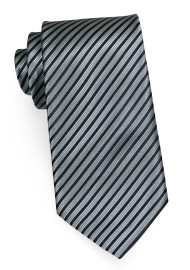 Elegant Gray and Charcoal Tie