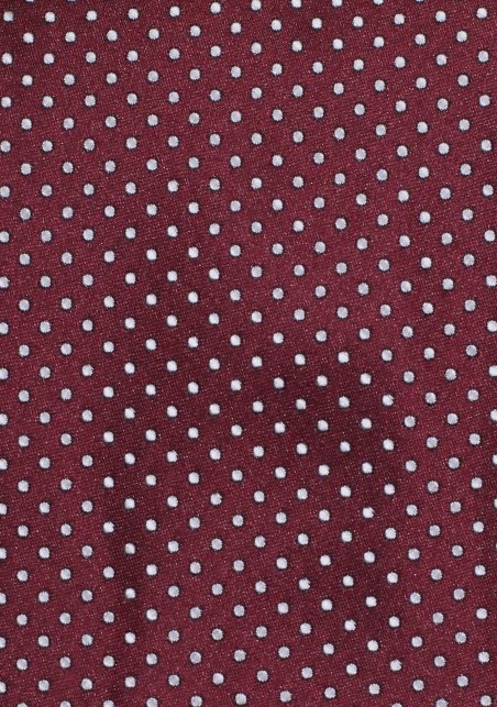 Wine Red and Pink Polka Dot Tie
