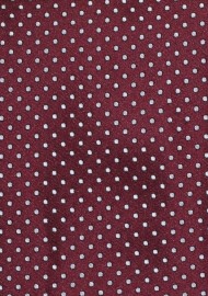 Wine Red and Pink Polka Dot Tie
