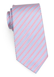 Trendy Mens Necktie in Electric-Blue and Pink