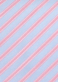 Trendy Mens Necktie in Electric-Blue and Pink