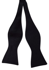 Formal Self-Tied Bow Tie in Solid Black