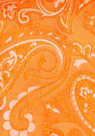 Boys Paisley Tie in Mandarin