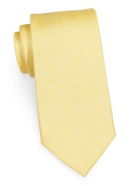 Spring Yellow Tie | Wood Grain Weave Tie in Spring Pastel Yellow