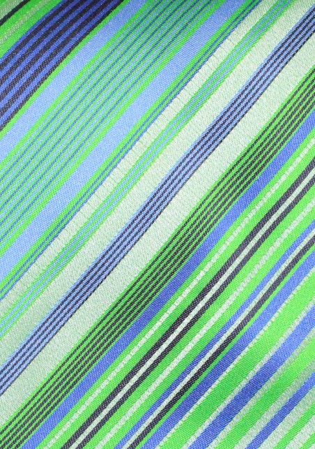 Extra Long Tie in Turquoise, Aqua, Tea-green, and White