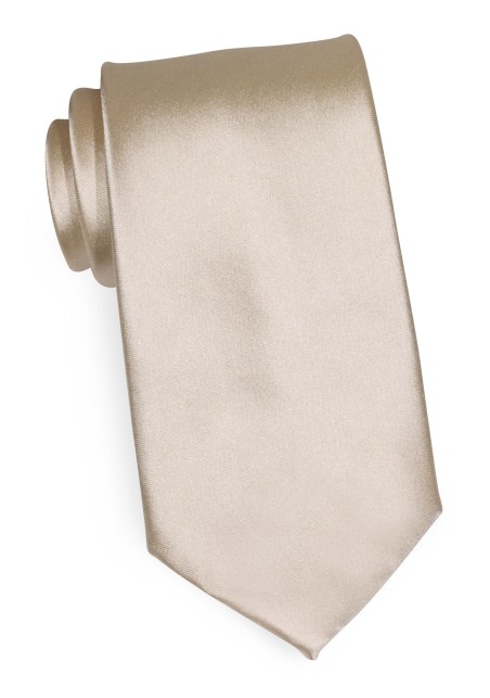 Extra Long Champagne Necktie
