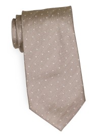 Handwoven Polka Dot Tie in Champagne Made in Kids Length