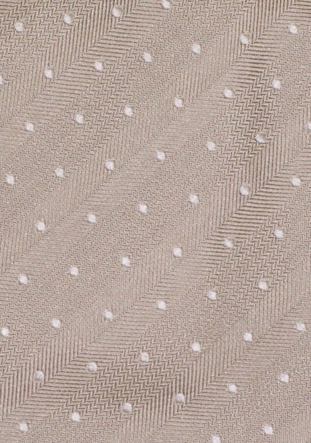 Handwoven Polka Dot Tie in Champagne Made in Kids Length