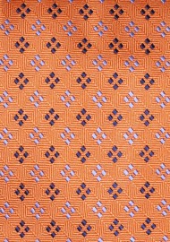 Woven Silk Tie in Harvest Pumpkin