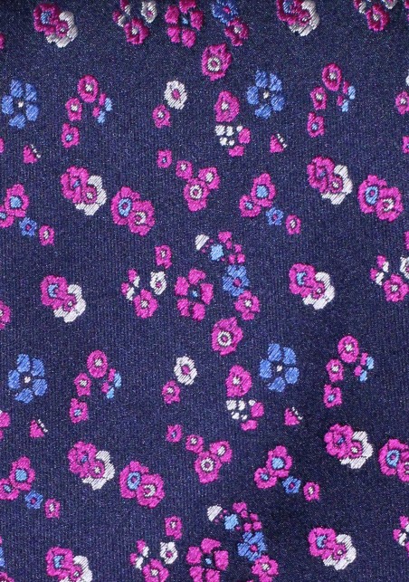 Intricate Floral Tie in Grape Purple