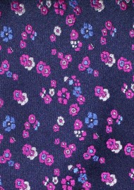 Intricate Floral Tie in Grape Purple