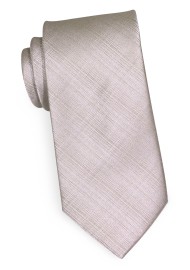 Solid Textured Tie in Stone Gray
