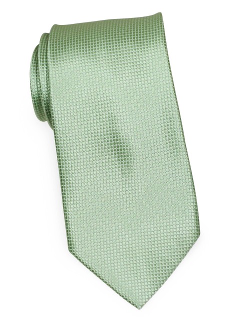 Textured Tie in Laurel Green in XL