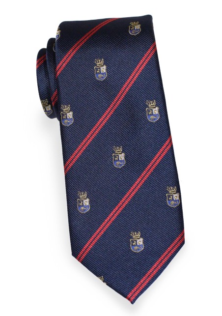 Men's Academic Regimental Skinny Tie