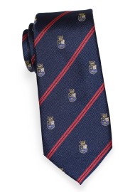 Men's Academic Regimental Skinny Tie