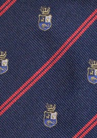 Men's Academic Regimental Skinny Tie