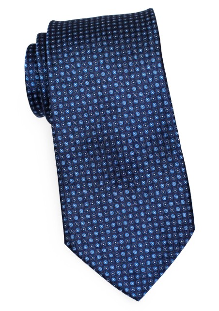Modern Polka Dotted Tie in Blues