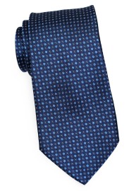Modern Polka Dotted Tie in Blues