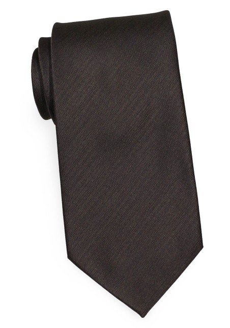 Striped Tie in Espresso Brown