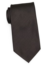 Striped Tie in Espresso Brown