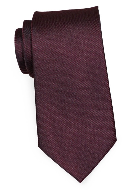 Posh Handmade Tie in Monochromatic Oxblood