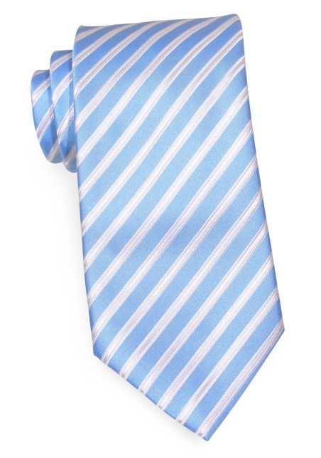 Summer Blue Striped Tie