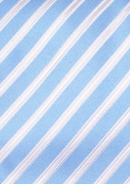 Summer Blue Striped Tie