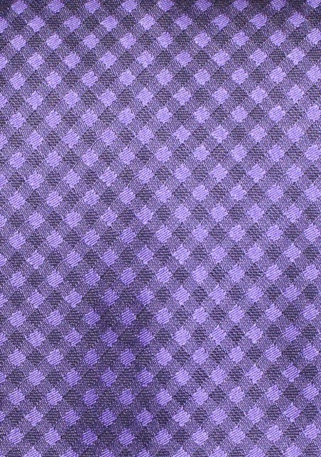 Modern Violet Gingham Tie