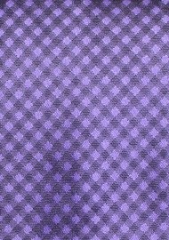 Modern Violet Gingham Tie