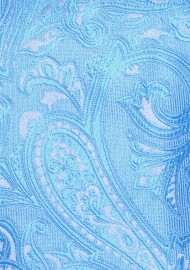 Blue Jay Hued Paisley Tie in XL
