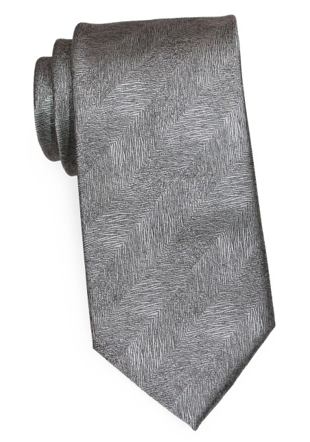 Woodgrain Textured Tie | Graphite Gray Woodgrain Textured Mens Tie