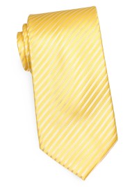 Striped Yellow Kids Necktie