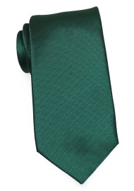 Solid Matte Herringbone Tie in Hunter Green